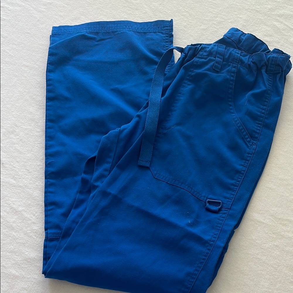 Vibrant Blue Scrub Pants
